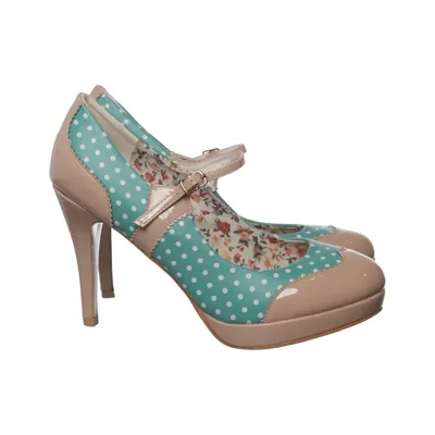 High heels (Beige, Green, Multicolored) from Banned Polyurethane