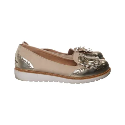 Loafers (Beige, Gold) from I Love Shoes