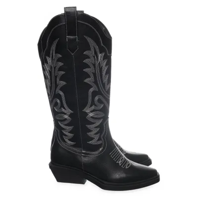 Cowboylaarzen (Zwart)