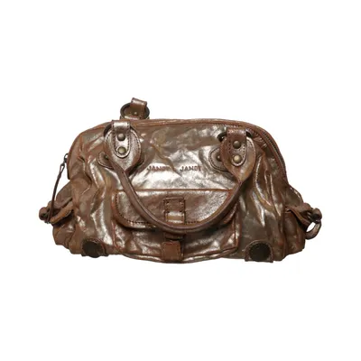 Handbag (Gold, Brown) from Janet & Janet