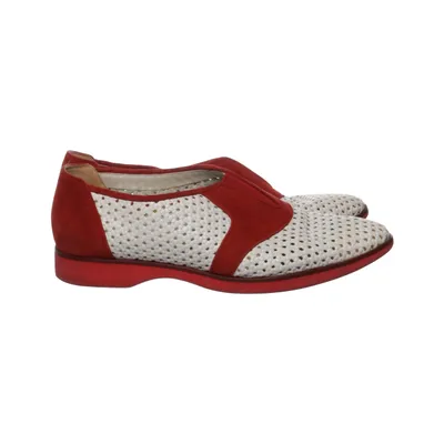 Loafers (White, Red) from Lorenzo Banfi