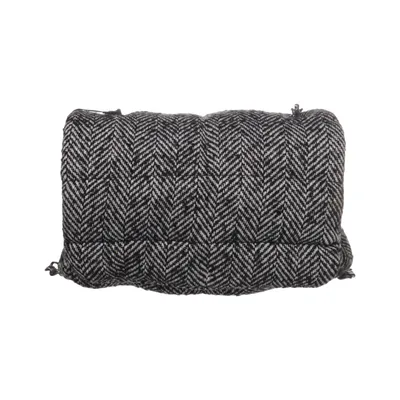 Skuldertaske (Sort, Hvid) fra Zara Polyester, Uld