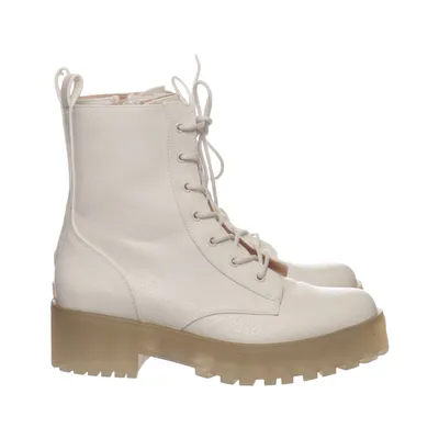 Bottes à lacets (Blanc) de Even & Odd
