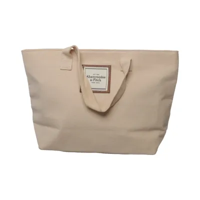 Canvas bag (Beige) from Abercrombie & Fitch Cotton, Polyamide, Polyester