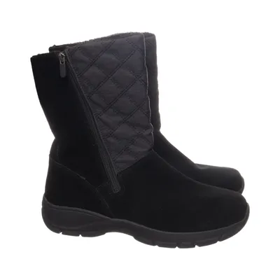 Bottines (Noir) de Lands' End Cuir