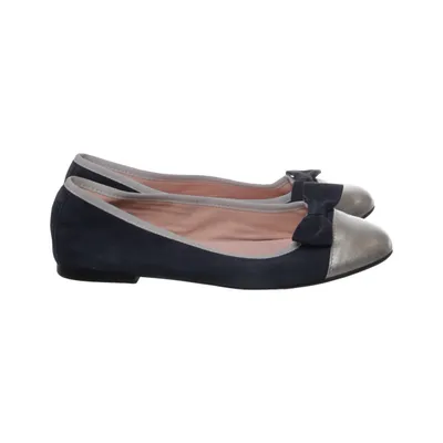 Ballet flats (Blue, Silver) from Gloria Leather