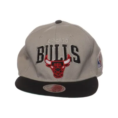 Honkbalpet (Grijs, Zwart, Rood) van Hardwood Classics x Mitchell & Ness