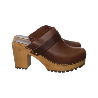 Clogs (Brown) from Sanita Leather