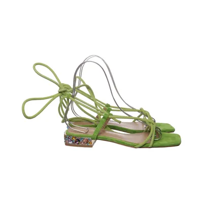 High heel sandals (Green, Multicolored) from Alma en Pena Leather