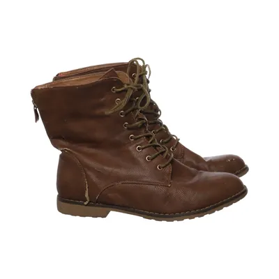 Laced boots (Brown) from Mode Queen Leather