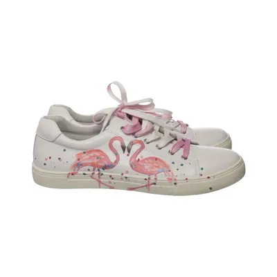 Sneakers (Wit, Roze) van Rapidsoul Leer