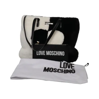 Handtasche (Schwarz, Weiß) von Love Moschino