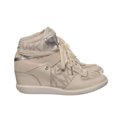 Sneakers (White, Silver) from Michael Kors Leather