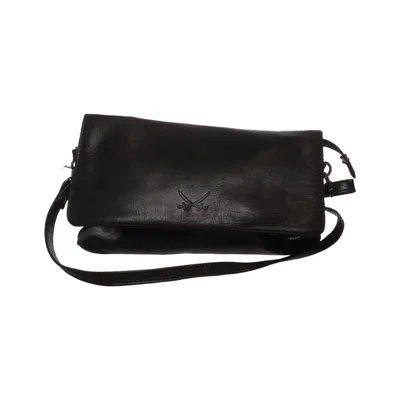 Shoulder-bag (Black) from Sansibar Cotton, Leather, Polyester