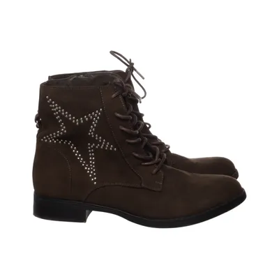 Laced boots (Brown) from Deichmann Leather