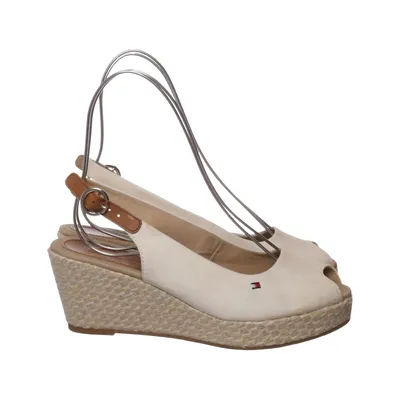 Wedges (Beige) from Tommy Hilfiger Leather