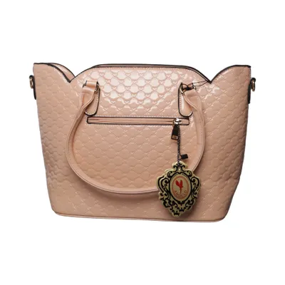 Handbag (Beige) from Angelo Polyester