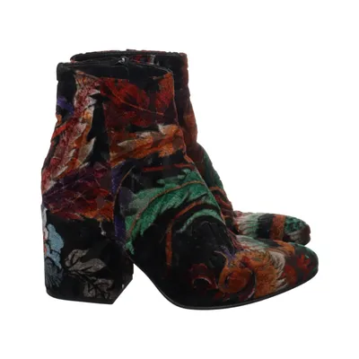 Heeled boots (Black, Multicolored) from Strategia Leather