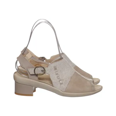 High heel sandals (Beige) from Xsensible Leather