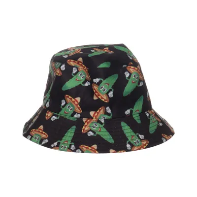 Bucket hat (Zwart, Meerkleurig)