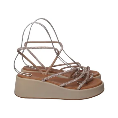 Sandales (Beige, Argent) de Ragazza