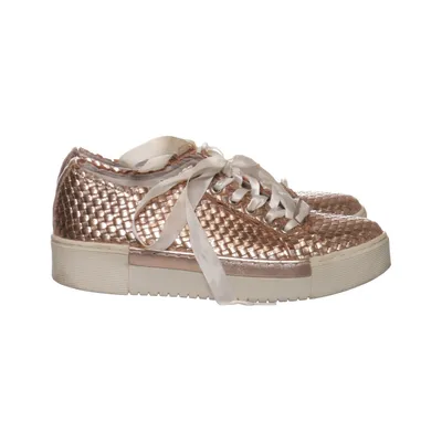 Sneakers (Guld) fra CafèNoir Læder