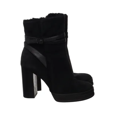 Heeled boots (Black) from What For Leather