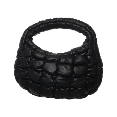 Shoulder-bag (Black) from COS Cotton, Leather