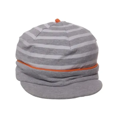 Flat cap (Gray, White, Orange) from Pusblu Cotton, Elastane