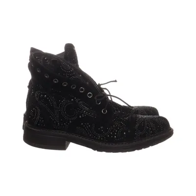 Bottes à lacets (Noir) de Alma en Pena