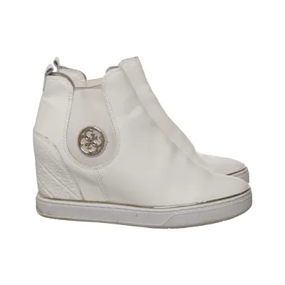 Bottines Chelsea (Blanc) de Guess Cuir