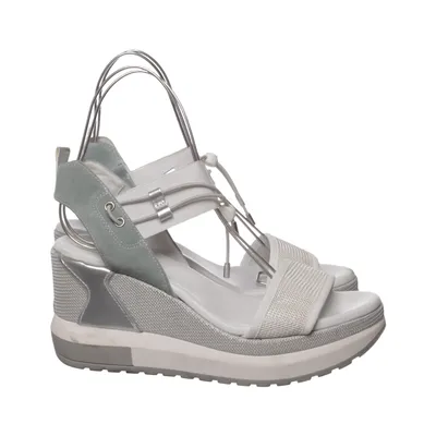 Sandalen (Wit, Grijs) van Nero Giardini Leer