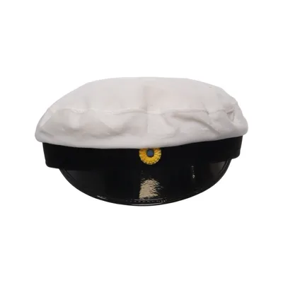Chapeau de remise de diplôme (Blanc, Noir) de Wigens Coton