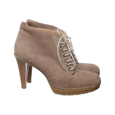 Bottes à talons (Beige) de Invito