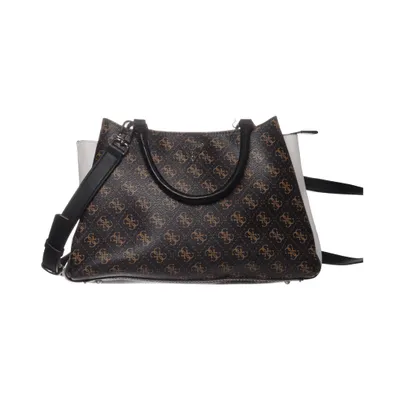 Handtasche (Braun, Schwarz) von Guess Polyester, Polyurethan