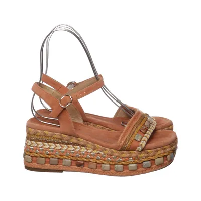 Chaussure compensées (Beige, Multicolore) de Alma en Pena Cuir