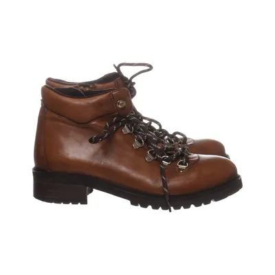 Laced boots (Brown) from SPM Leather