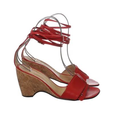 Wedges (Red) from Alba Moda Leather