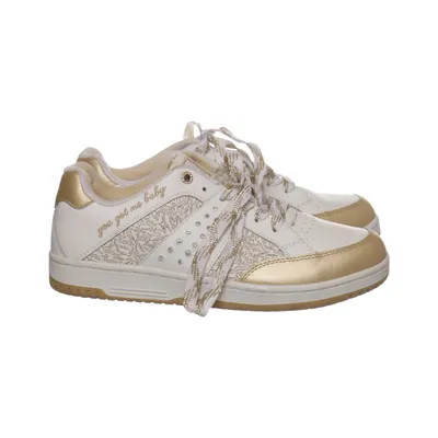Sneakers (Hvid, Guld, Flerfarvet) fra Roots Læder