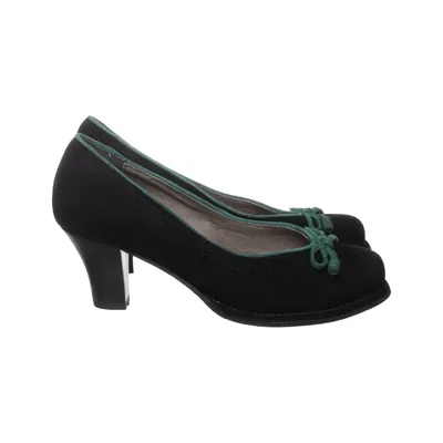 Pumps (Black, Green) from Andrea Conti Leather