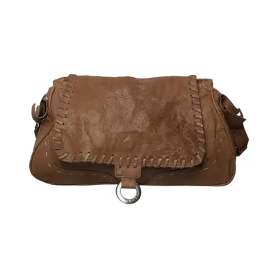 Skuldertaske (Brun, Beige, Sølv) fra Belmondo