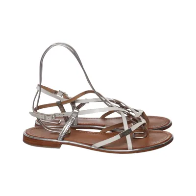 Sandaler (Vit, Brun, Silverfärgad) från Les Tropeziennes Skinn