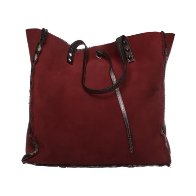 Sac à main (Rouge) de Intrend Coton, Cuir