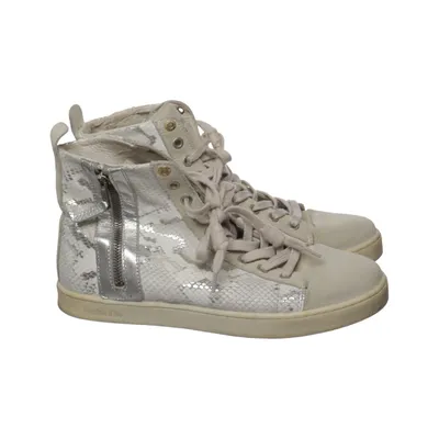 Baskets (Blanc, Argent) de Pantofola d'Oro Cuir