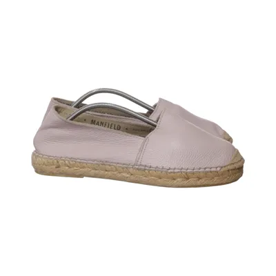 Espadrilles (Roze) van Manfield Leer