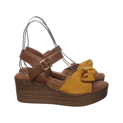 Chaussure compensées (Marron, Jaune) de Lush Faux cuir