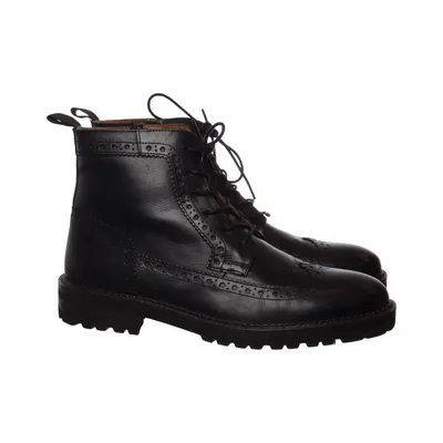 Bottes à lacets (Noir) de Pat Calvin Cuir