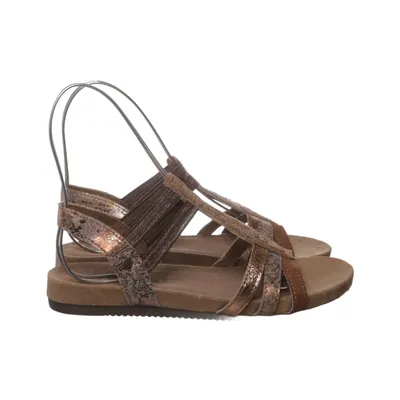 Sandals (Beige, Brown, Multicolored) from Footflexx Leather
