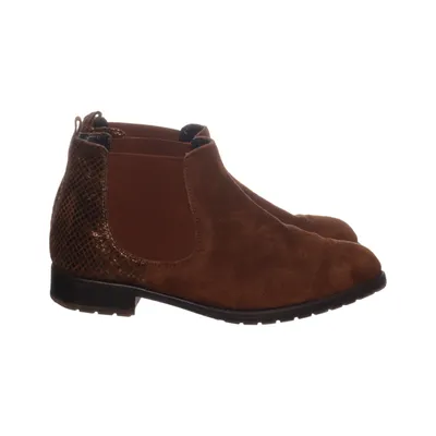 Ankle boots (Brown) from Marco Tozzi Leather