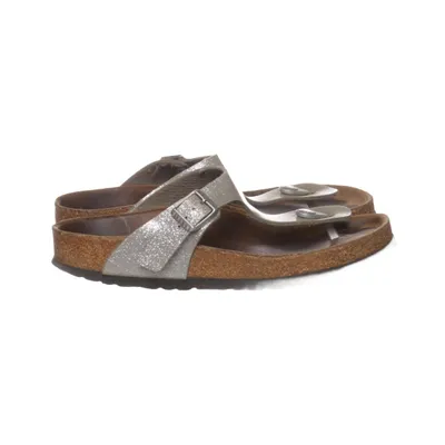 Flip-flops (Silver) from Birkenstock Leather